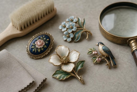 Restoring Vintage Brooches Without Damaging Delicate Enamel