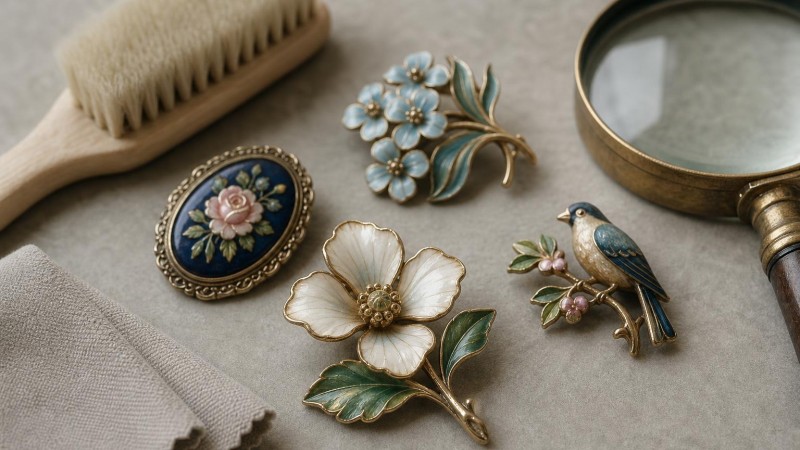 Restoring Vintage Brooches Without Damaging Delicate Enamel