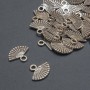 Pendant Findings Fan Shape, diameter 13×11mm ± packaging 20g 35pcs. (+ -)