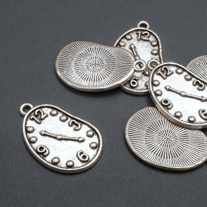 Pendant Finding "Watch" diameter 17×28 mm ± packaged 20 g 6 pcs. (+ -)