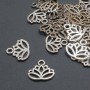 Pendant Finding Lotus, diameter 17x15mm± packaged 20g 29pcs. (+ -)