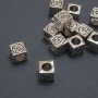 Bead Core Cube Pandora 7mm diameter hole 4.7mm, packaging 20g 13 pcs
