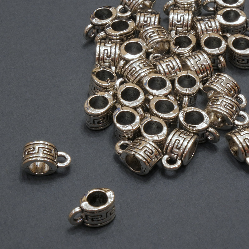 Bail Bezel Bail 5x5mm hole Ø3.8mm, packaging 20g ±, 29 pcs ±