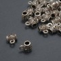 Bead Bail Holder, diameter 6x8mm, hole diameter 3mm, packaging 20g ±, 25 pcs (+ -)