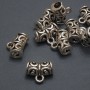 Bale Bail Clasp, diameter 7.5×15 mm, hole diameter 4.5 mm, packaging 20 g ± 9 pcs (+ -)