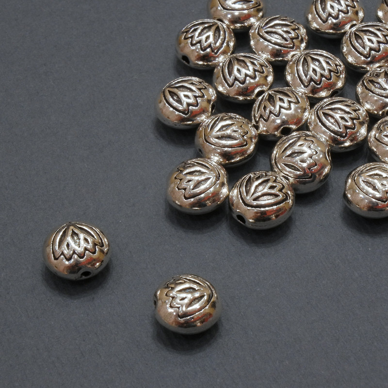 Bead findings insert bead, inner diameter 1, 1mm + -, outer diameter 8x5, 5mm + - packaging 20g 21pcs. (+ -)