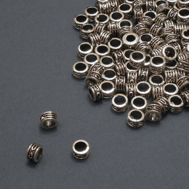 Bead Insert Finding, drop-in, inner diameter 3.2 mm, outer 5x3 mm, packaging 20 g 134 pcs (+/-)