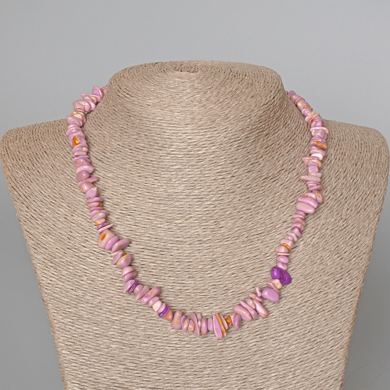 Phosphosiderite Bead Necklace (single) chipped 9×3 mm + -, length 47 cm +