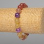 Bracelet Assorted Natural Stone Smooth Bead, diameter 10mm±, length 18cm± (stretch)