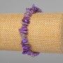 Charoite Bracelet, natural stone chips, 8x2 mm diameter ±, length 18 cm ± (stretch)