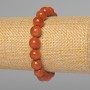 Bracelet Aventurine Golden Sand (synthetic) smooth bead, diameter 10mm+-, length 18cm+- (stretch)