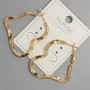 Xuping Hoop Earrings, 3mm thickness, 34x51mm diameter + 18K gold plating