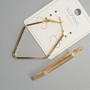 Xuping Hoop Earrings, 3 mm thickness, 34x51 mm diameter, 18K gold plated
