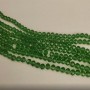 Czech Crystal Beads Green Emerald Rondelle 6x5mm, 43 cm length