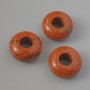 Pandora Bead Avantonite Golden Sand (synthetic), diameter 14x7mm, hole diameter 5.5mm+