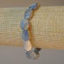 Kyanite Natural Stone Bracelet Oval, 10×14mm diameter, length 18cm, stretchy