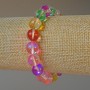 Opal Glass Bead Bracelet assortment smooth ball, diameter 10.5mm±, length 18cm± (stretch)