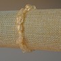 Bracelet Citrine-shaped Quartz Natural Unprocessed Stone Faceted, diameter 6x7mm+-, length 18cm+- (stretch)