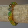 Agate Bracelet natural stone bar, diameter 9×12mm,+-, length 18cm+- (stretch)
