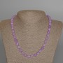 Amethyst Beads Lavender Natural Stone Faceted Round Beads 8mm Diameter ±, Necklace 49cm ±