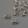 Fitting Pendant Elephant, diameter 12×10, 5mm± packaging 17pcs± 20g