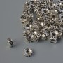 Bead Inlay Findings, diameter 8x2.5 mm, hole 2.2 mm, packaged 38 pcs, 20 g