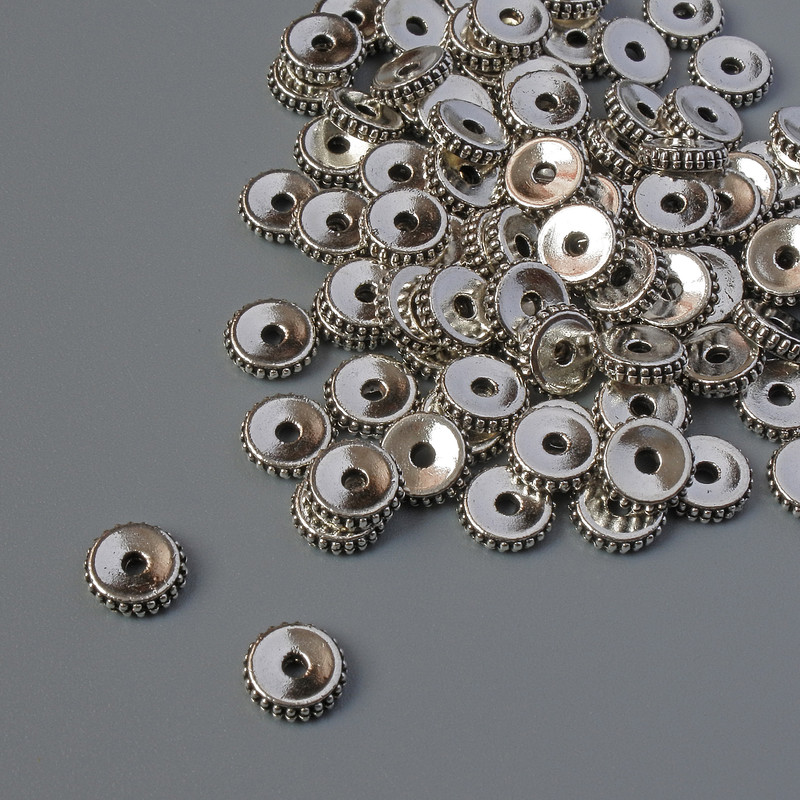 Bead Setting Cabochon 6×1.5 mm, packaging 90 pcs± 20 g