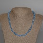 Aquamarine Necklace Natural Stone Smooth Bead, 6.5mm Diameter, Length 48cm