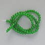 Chrysoprase Beads natural stone smooth sphere, diameter 4mm±, length 38cm± on nylon thread