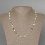 Necklace of Green Opal, Natural Stone, Smooth Bead, 6mm diameter ±, length 47cm ±