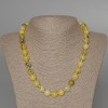 Yellow Turquoise Beads smooth round 10mm diameter, length 50cm