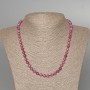 Tourmaline Rubinolite Necklace Natural Stone Granulated Bead, diameter 6mm±, length 50cm±