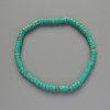 Variscite Turquoise Bracelet (Pressed) Disc Beads, 4.5×2.5 mm, diameter, 18 cm length, stretch base