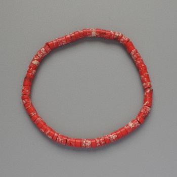 Variscite Bracelet red (premium) washer, diameter 4.5×2.5mm±, length 18cm± (stretch)