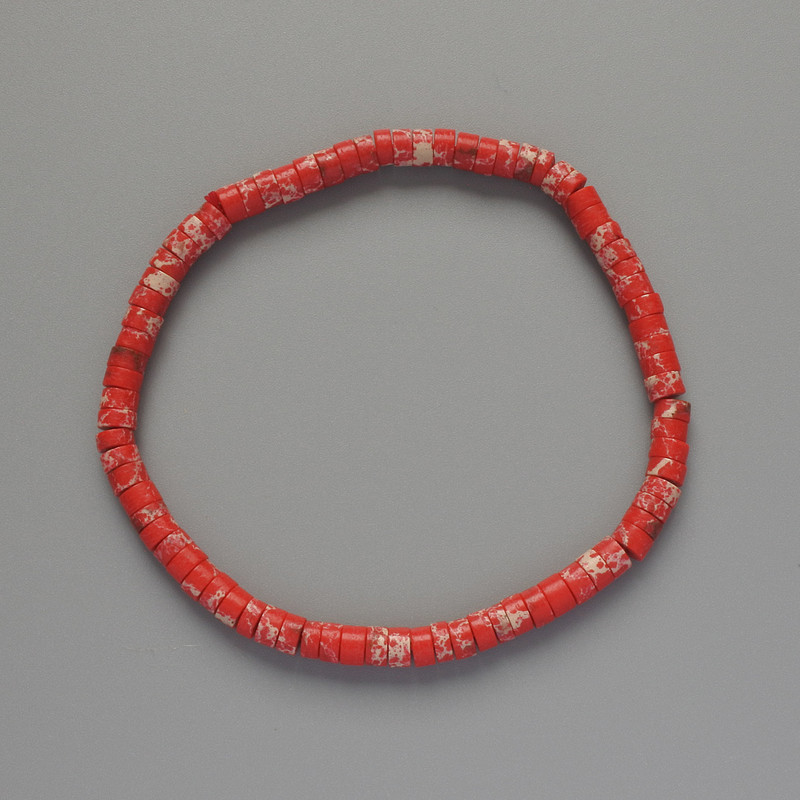 Variscite Bracelet red (premium) washer, diameter 4.5×2.5mm±, length 18cm± (stretch)