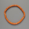 Variscite Bracelet Orange (pressed) bead, diameter 4.5×2.5 mm ±, length 18 cm ± (stretch)