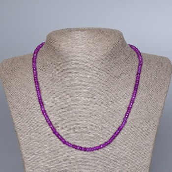 Amethyst Necklace (loose) Faceted Rondelle Beads, 4.5×2.5 mm, length 48 cm ±