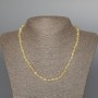 Citron Natural Stone Bead Necklace, Faceted Sphere, 6mm Diameter, 47cm Length