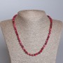 Malachite Cat's Eye Beaded Necklace? Wait: cat's eye is a gemstone; malinko—"Malinove" means raspberry/pink, 