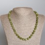Jadeite Bead Necklace, Canadian Natural Jadeite, Smooth Round Beads, 8.5 mm diameter, length 49 cm