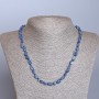 Kyanite Bead Necklace Natural Stone Faceted d 6x7-8x11mm+-, length 48cm+