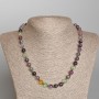 Fluorite Necklace with Smooth Beads, 8 mm diameter, 49 cm length