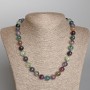 Fluorite Beads Natural Stone Smooth Ball, diameter 10mm±, length 50cm±