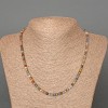 Sodalite Necklace Natural Stone Grened Cubes 4mm Diameter ±, Length 48cm ±