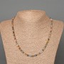 Sodalite Necklace Natural Stone Grened Cubes 4mm Diameter ±, Length 48cm ±
