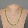 Prehnite Necklace, Faceted Cube Beads, 5mm± Diameter, 49cm± Length