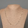 Labradorite Necklace - natural gemstone, faceted cube, 4mm diameter, length 48cm