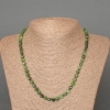 Zoisite Necklace Natural Stone Graduated Cubes, diameter 5mm±, length 49cm±