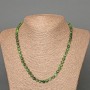 Zoisite Necklace Natural Stone Graduated Cubes, diameter 5mm±, length 49cm±