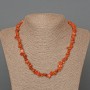 Necklace Aventurine Golden Sand (synthetic) chips, diameter 8x3mm+-, length 45cm+-